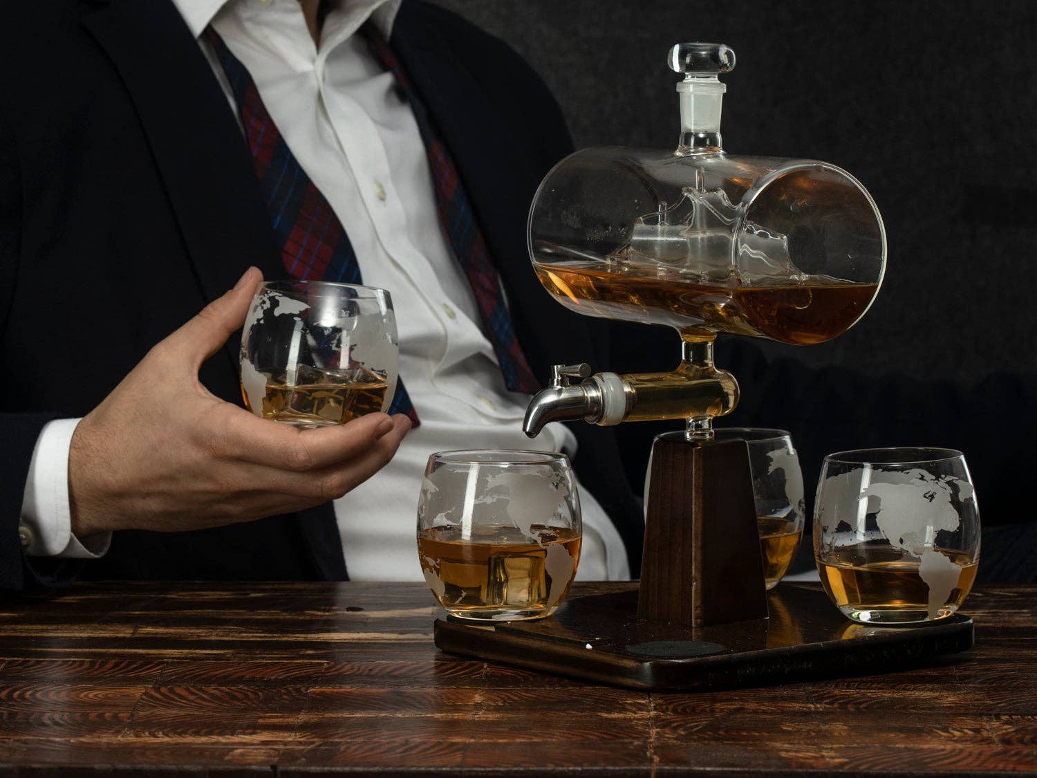 Antique Ship Decanter Set by The Wine Savant - Image 6