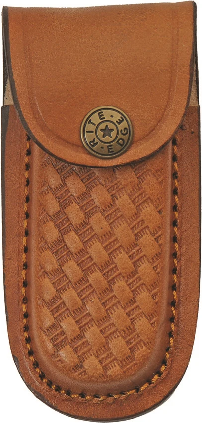 Grooved Lockback Damascus Steel Pocket Knife - Red - Image 4