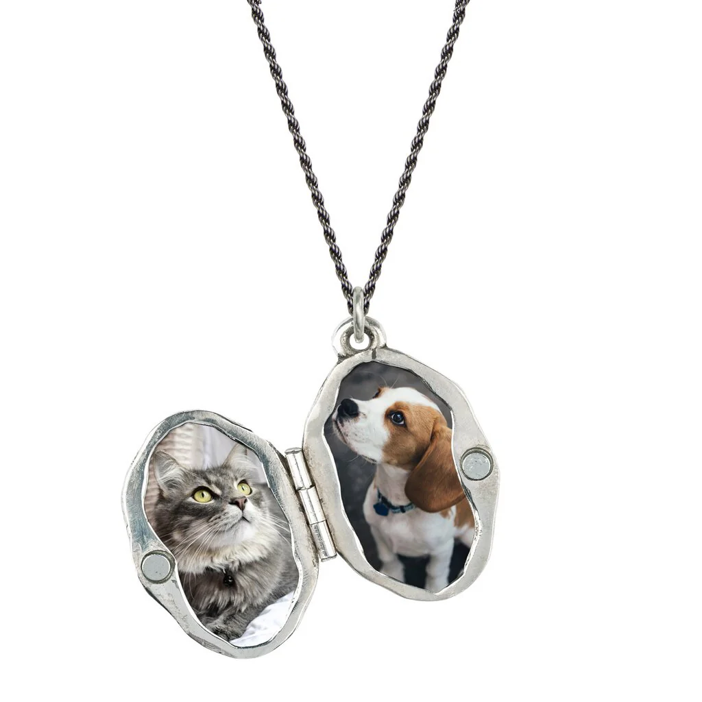 Reclaimed Silver Locket Talisman - Pyrrha - Image 3