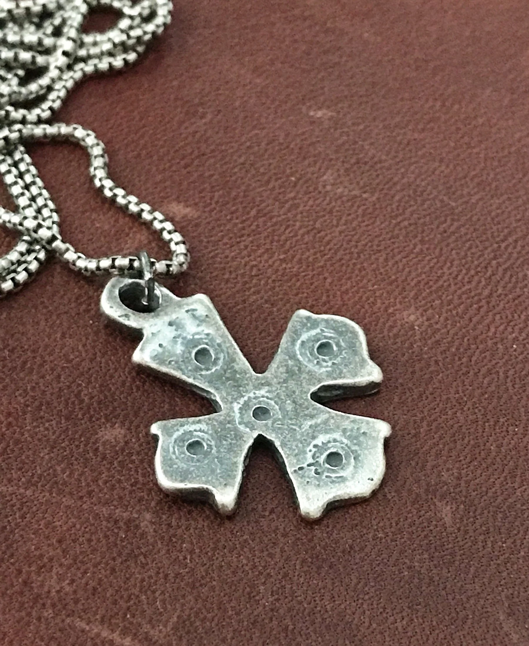 Men's Sterling Silver Necklace Featuring an Anglican Cross Formed from an Antique Original, SS-012 - Image 4