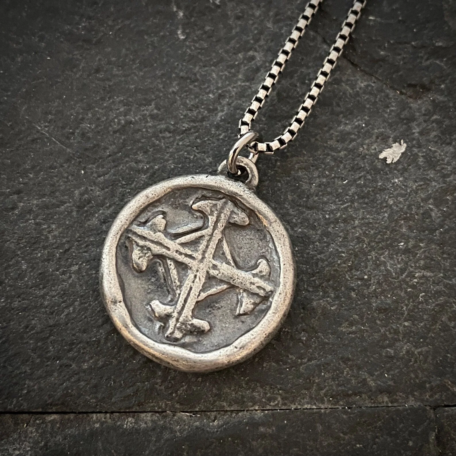NOW in Sterling Silver - Serenity Prayer Necklace, Men's Soldered Pendant with Cross, Unisex Jewelry Gift, Faith, SS-018 - Image 5