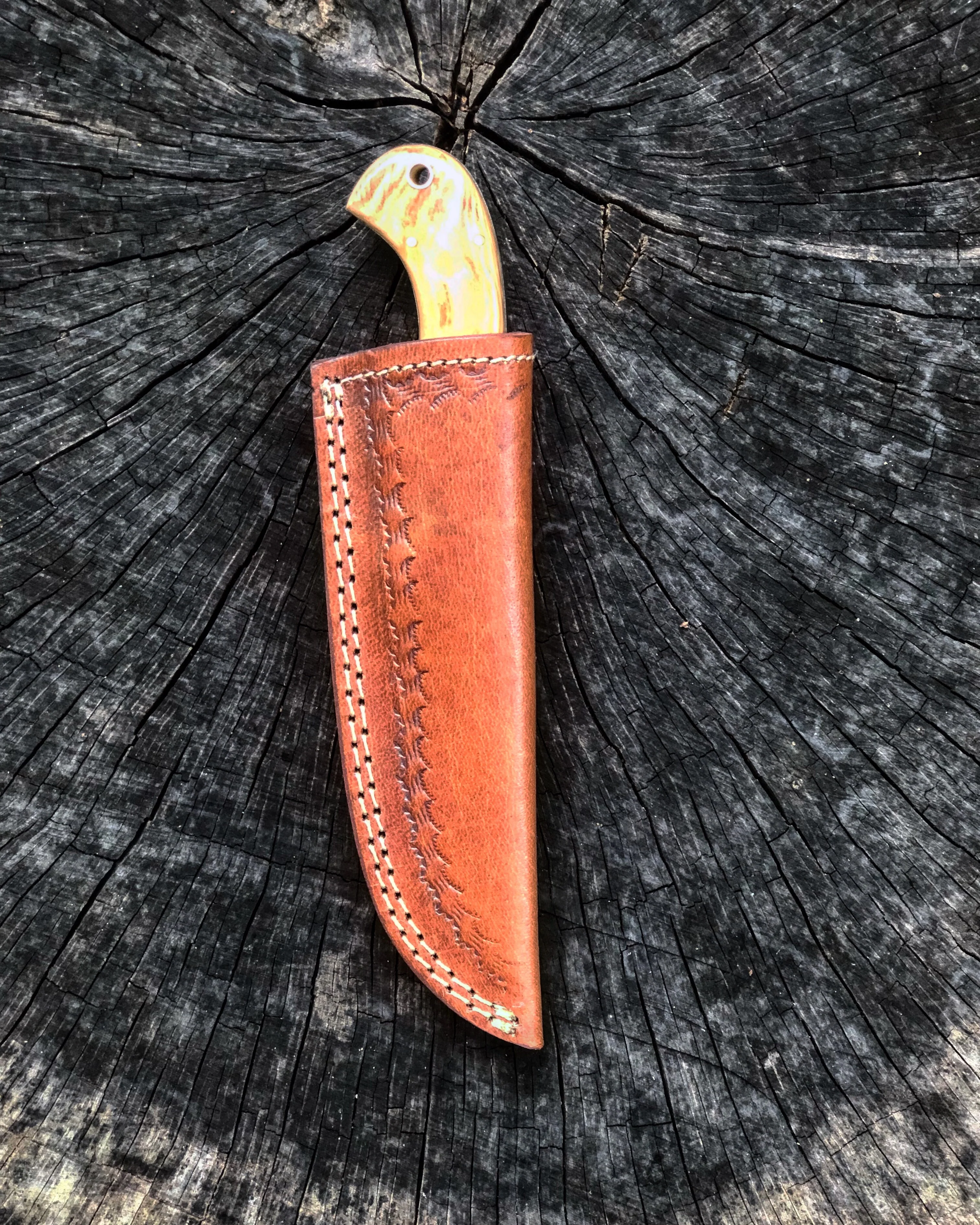 Olive Wood And Bone Skinner - Image 5