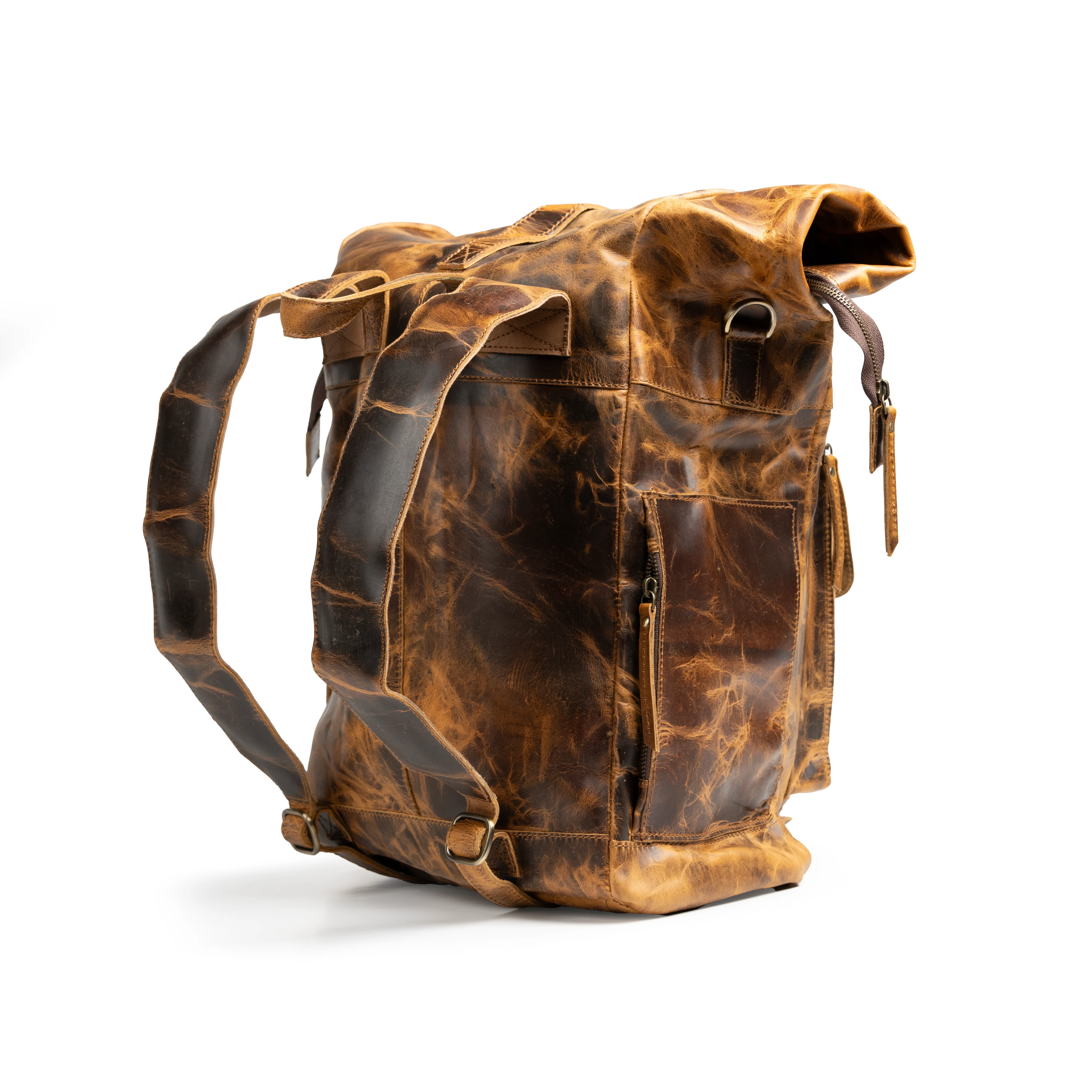 “The Roosevelt” Buffalo Leather Backpack - Image 3