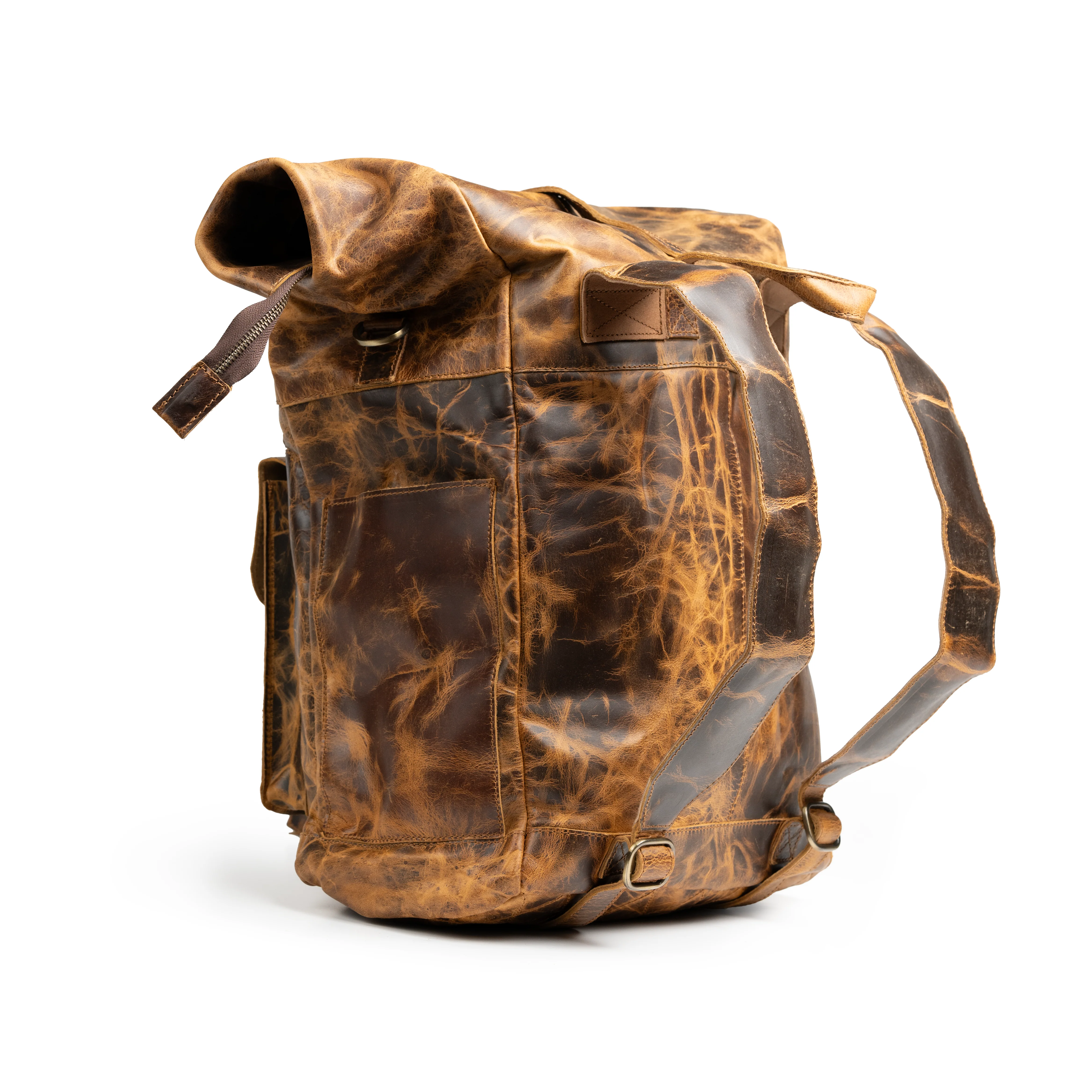 “The Roosevelt” Buffalo Leather Backpack - Image 4