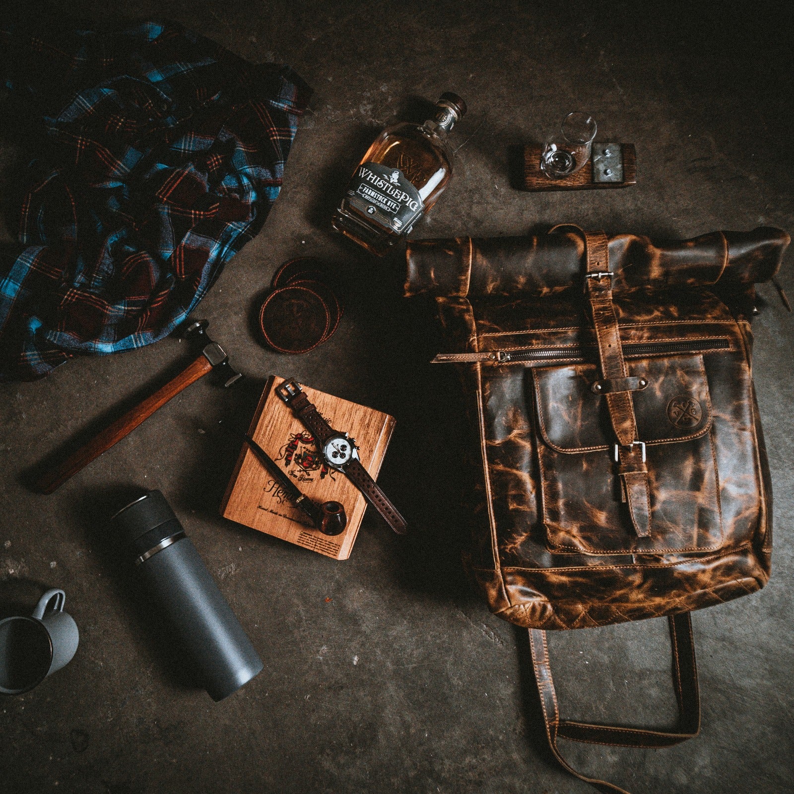 “The Roosevelt” Buffalo Leather Backpack - Image 6