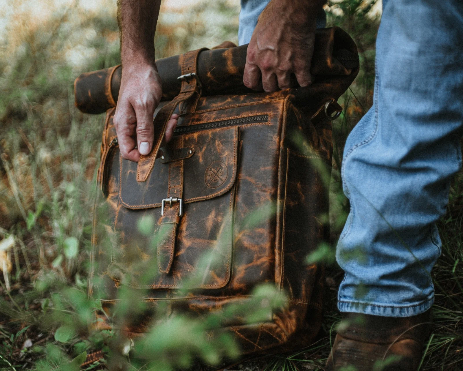 “The Roosevelt” Buffalo Leather Backpack - Image 8