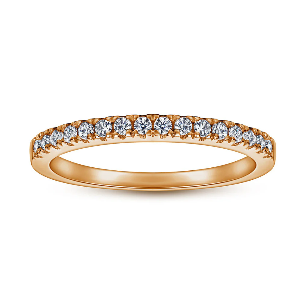 The Victoria - 18kt Rose Gold Wedding Ring Set - Image 5
