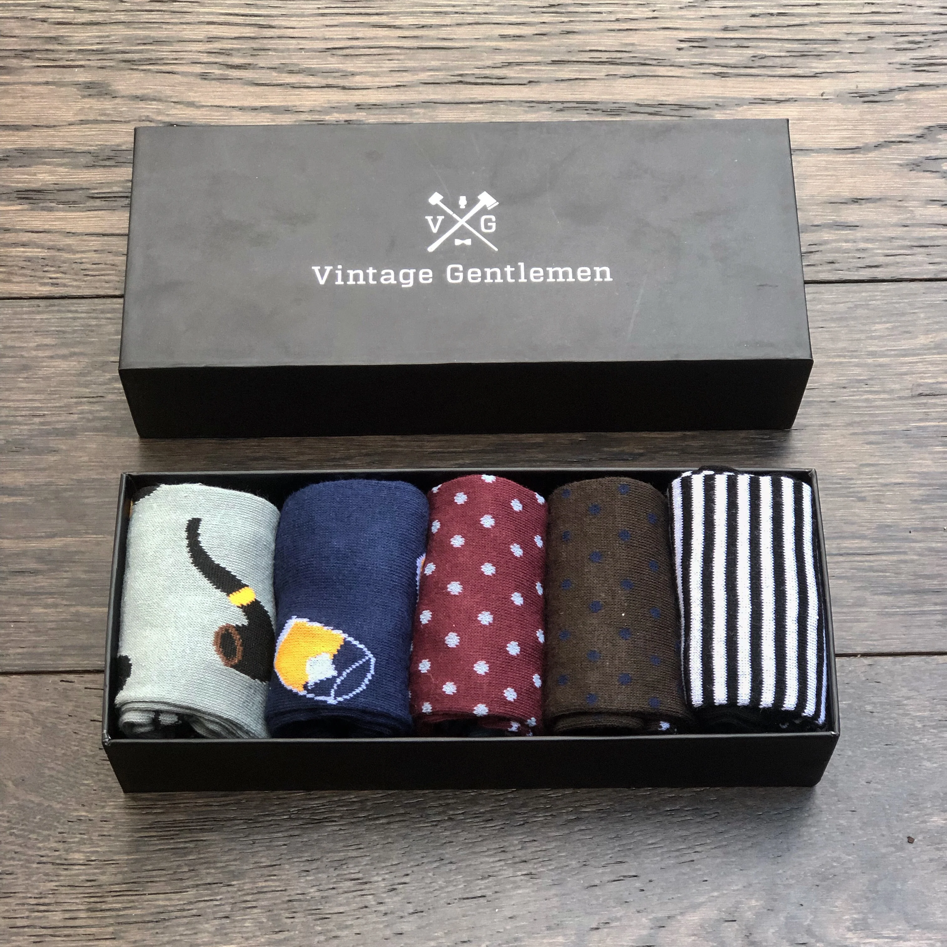 Vintage Gentlemen 5 Pair Pack Of Socks - Image 2